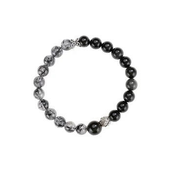 ZUIWENGLANGYASHANWENCHUANG Obsidian Bracelets Unisex