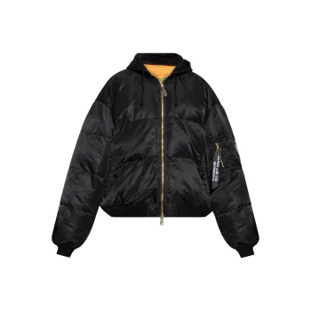 Vetements Quilted Hooded Bomber Jacket