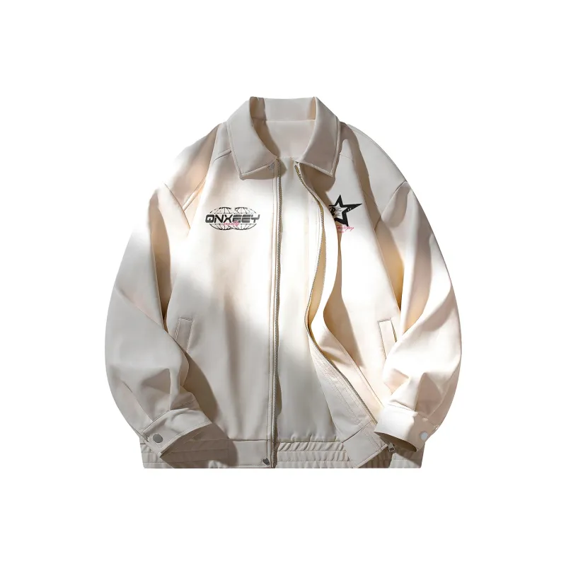 Qnxeey Leather Jackets Unisex-2