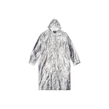 Balenciaga Trench Coat Regular Unisex Silver