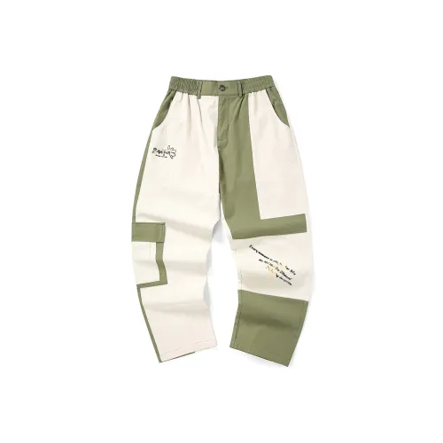 BIRDTALK Casual Pants Unisex Light Khaki