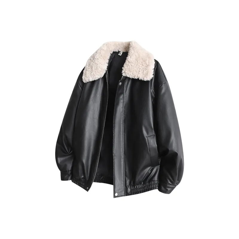 EOOVEN Leather Jackets Unisex-16