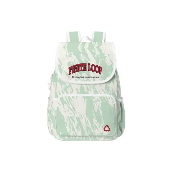 FINITE LOOP Recycled Polyester Backpack Regular Unisex White
