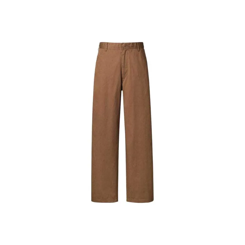 UNIQLO SS24 Casual Pants Men's Chestnut Shell Brown-0