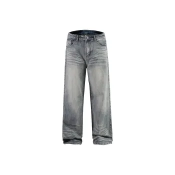 Menglaini Jeans Unisex Nostalgic Blue