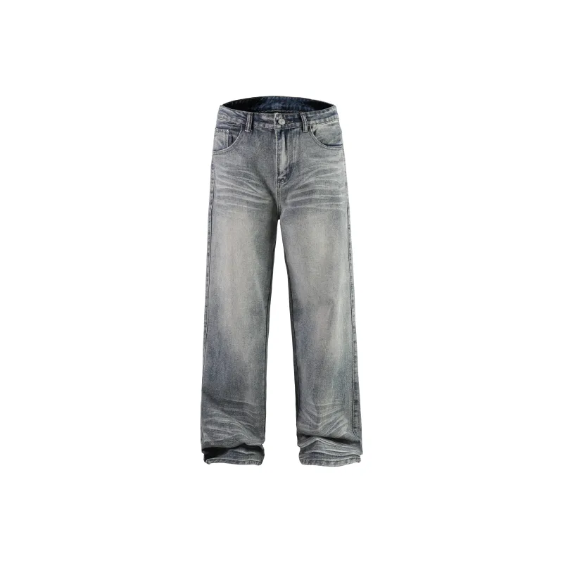 Menglaini Jeans Unisex Nostalgic Blue-0