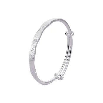 Shunqin Silver Building 999 Fine Silver Bangles Women's