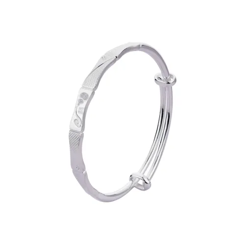 Shunqin Silver Building 999 Fine Silver Bangles Women's