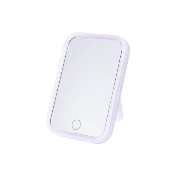 Sweet Pillow House LED Tricolor Square Desktop Portable Fill Light Mirror Make Up Mirrors