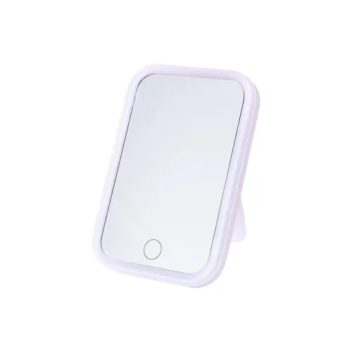 Sweet Pillow House LED Tricolor Square Desktop Portable Fill Light Mirror Make Up Mirrors