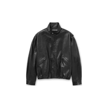 WOOYOUNGMI Leather Jacket Men's Black