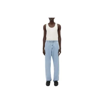 Bottega Veneta Light Bleached Elasticated Denim Jeans Men's Light Blue