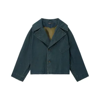 UNVESNO Jackets Unisex Vintage Blue