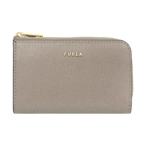 Furla Calfskin Key Pouch Women's Gray