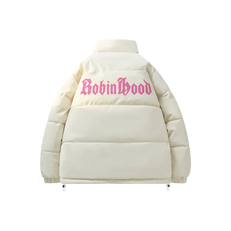 ROBINHOOD Puffer Jacket Unisex Black Pink-7