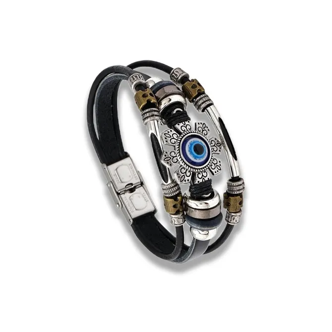 Datang Guoding Leather Wristbands Men's-0