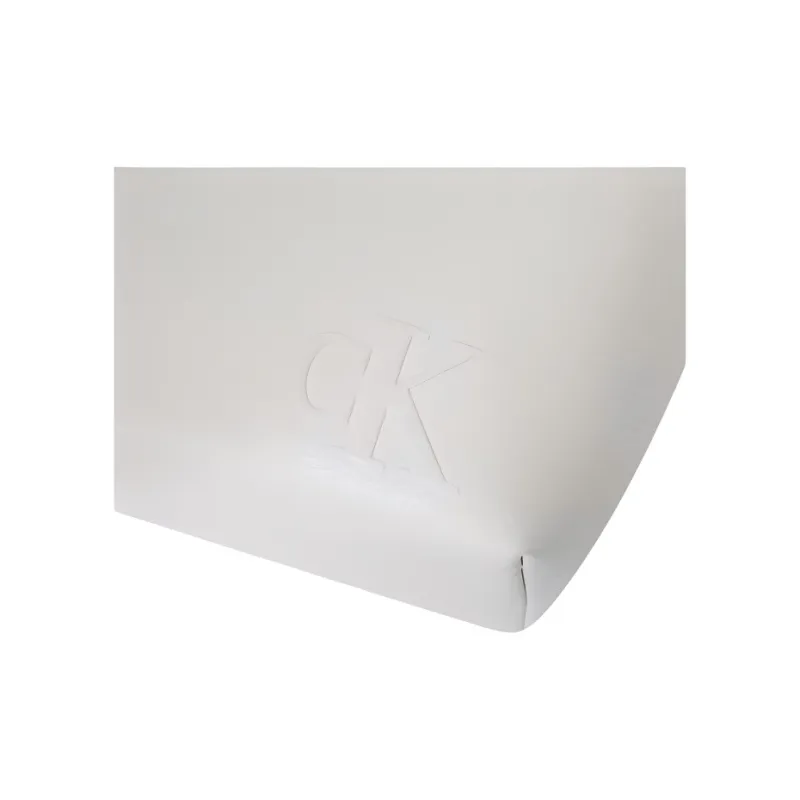 CALVIN KLEIN Synthetic Material Shoulder Bag Crossbody Bag Medium Size Women's Pearl White-2