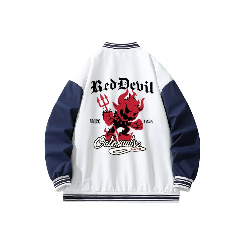 Small Columns Under The Sea Baseball Jacket Unisex-5