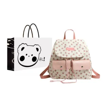 NX DOUGHNUT Canvas Backpack Regular Women's Pink