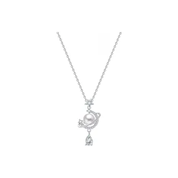 Heart Grass S925 Silver Necklaces Women's