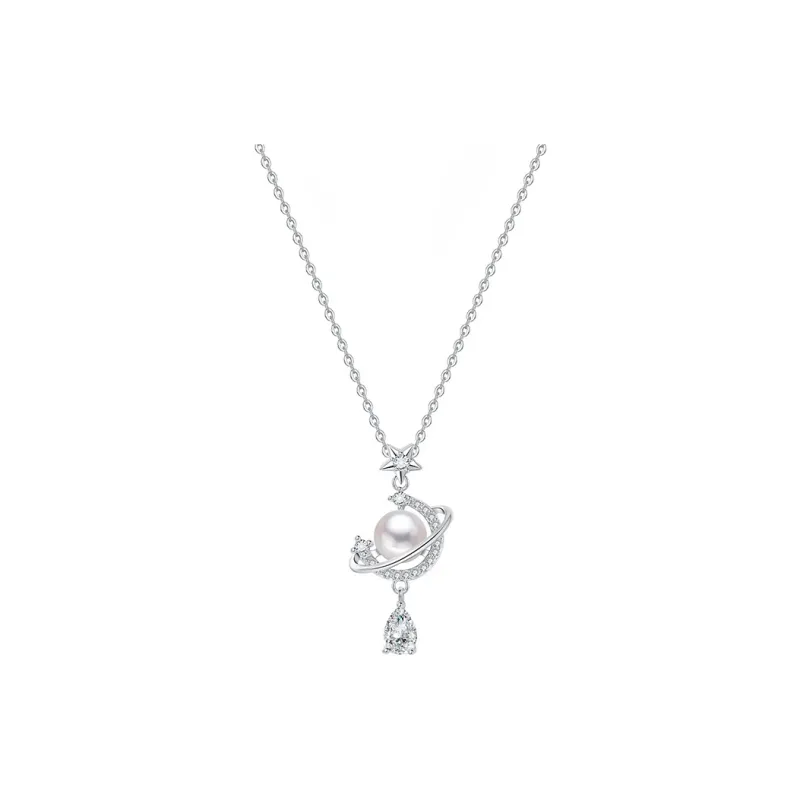 Heart Grass S925 Silver Necklaces Women's-0