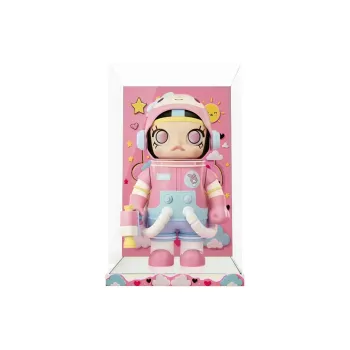 LIGHT YOUR BRICKS Compatibility Pop Mart SPACE MOLLY 400% Sanrio Family Collection Display Case Model Accessories