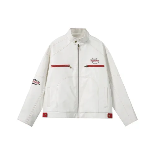 SOCKKEY Jackets Coats Unisex White
