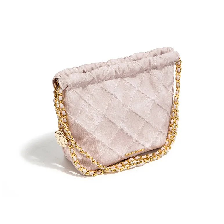 MACKJANICE PU Shoulder Bag Women's Denim Pink-2