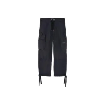 VERSACE Logo Printed Drawstring Cargo Pant