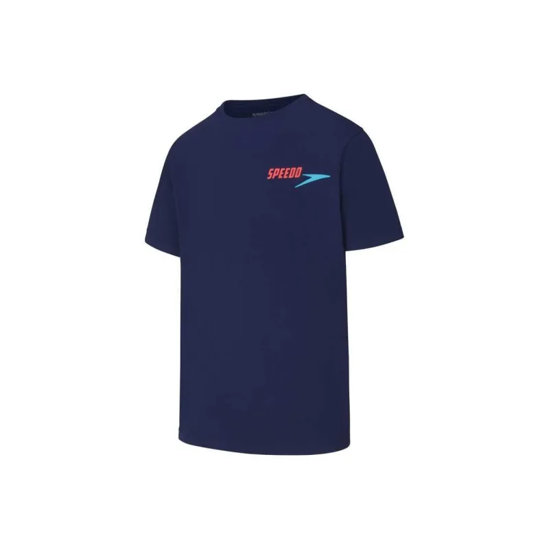 Speedo T Shirt Unisex Marine Blue-0