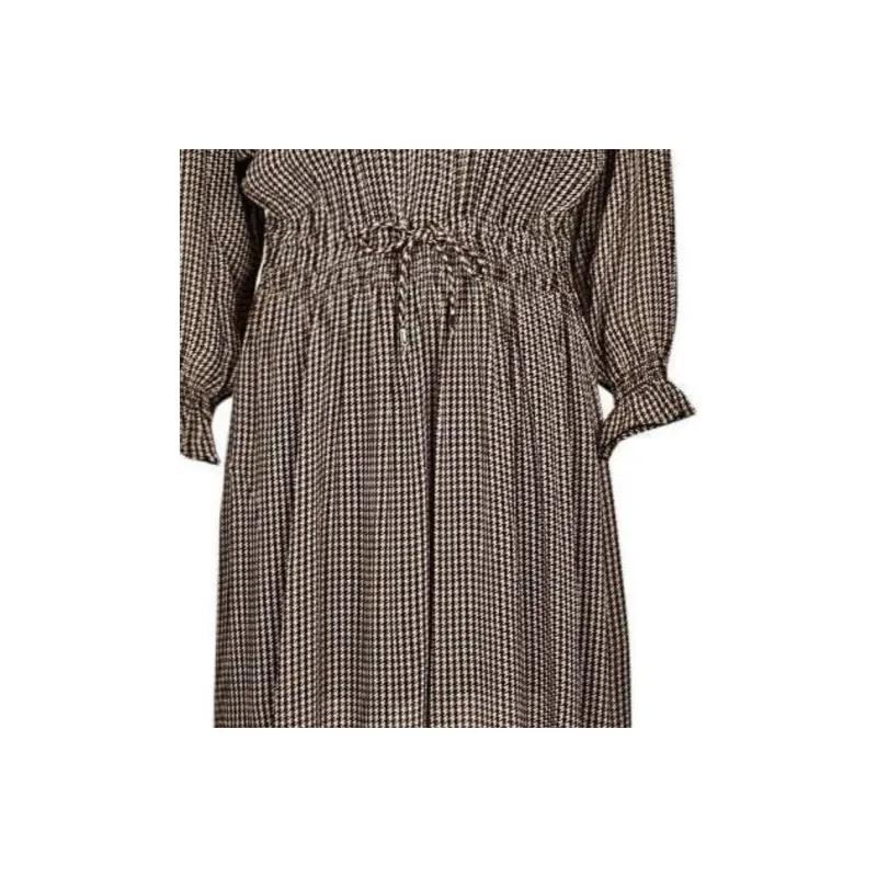 HUGO BOSS Long Sleeved Dresses Women's Brown-4