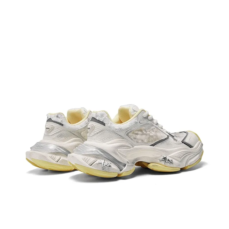 CHERYKALLY Star Pulse Slip Resistant, Abrasion Resistant, Breathable, Height Increasing Low Top Chunky Sneakers Women's-2