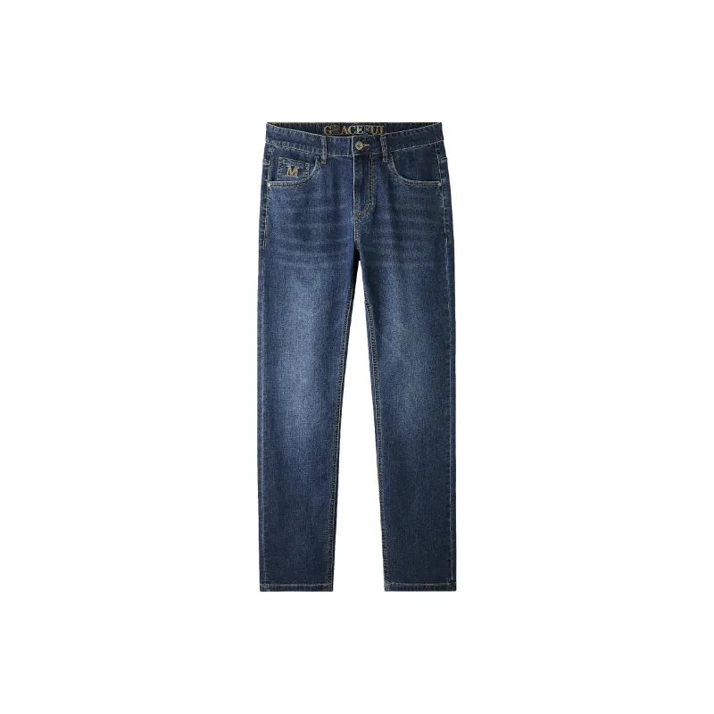 HLA Jeans Men Denim Blue Transitional Color Dark 05-0