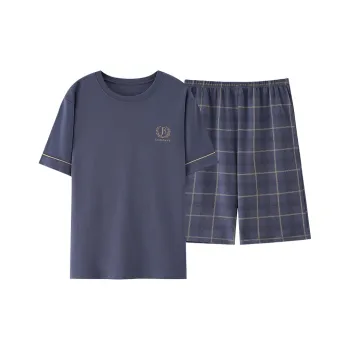 MIIOW Cool One Summer Series Pajama Set Men's Navy Blue