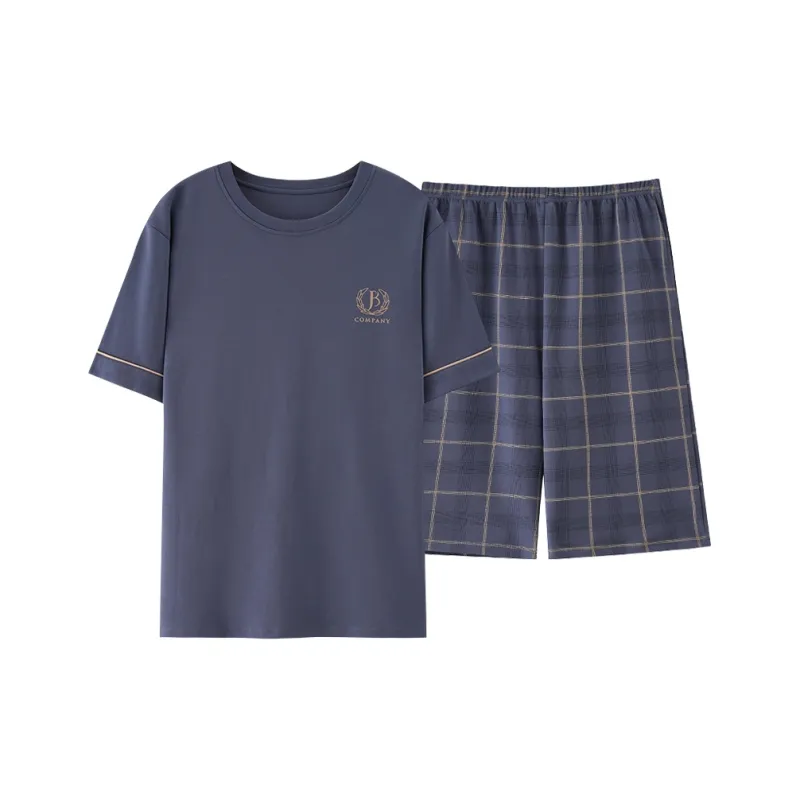 MIIOW Cool One Summer Series Pajama Set Men's Navy Blue-0