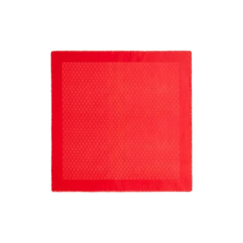 Valentino Wool Silk Shawls Women's Red-0
