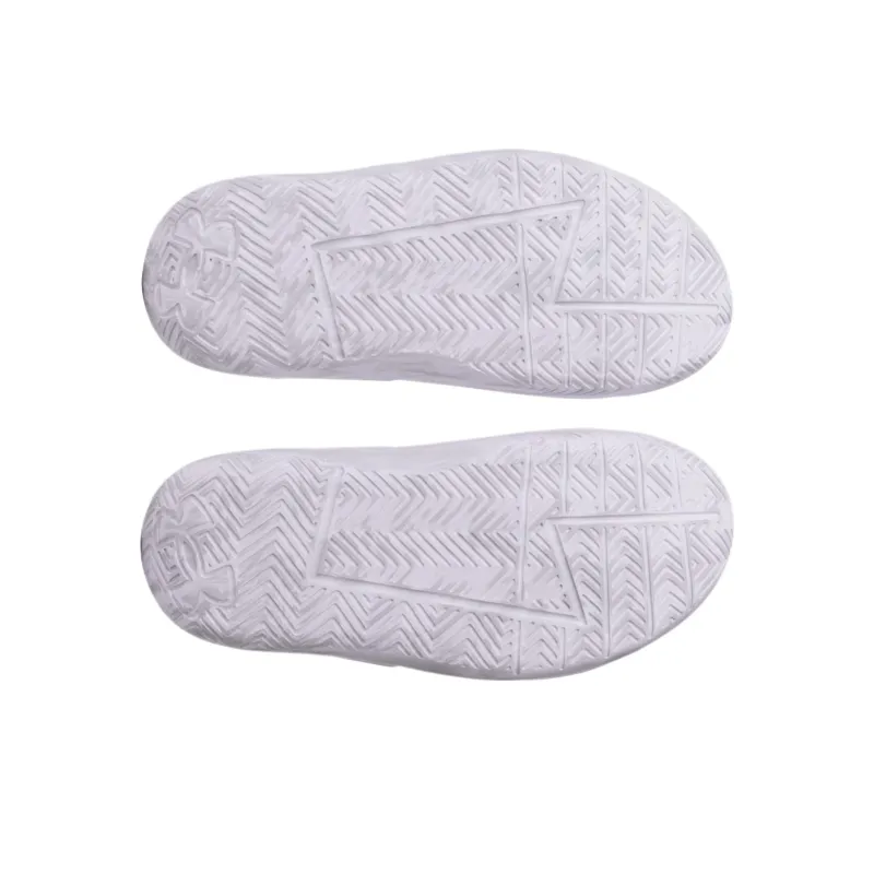 Under Armour CURRY FoamTro Quiet Closed Toe Slippers Unisex White-4