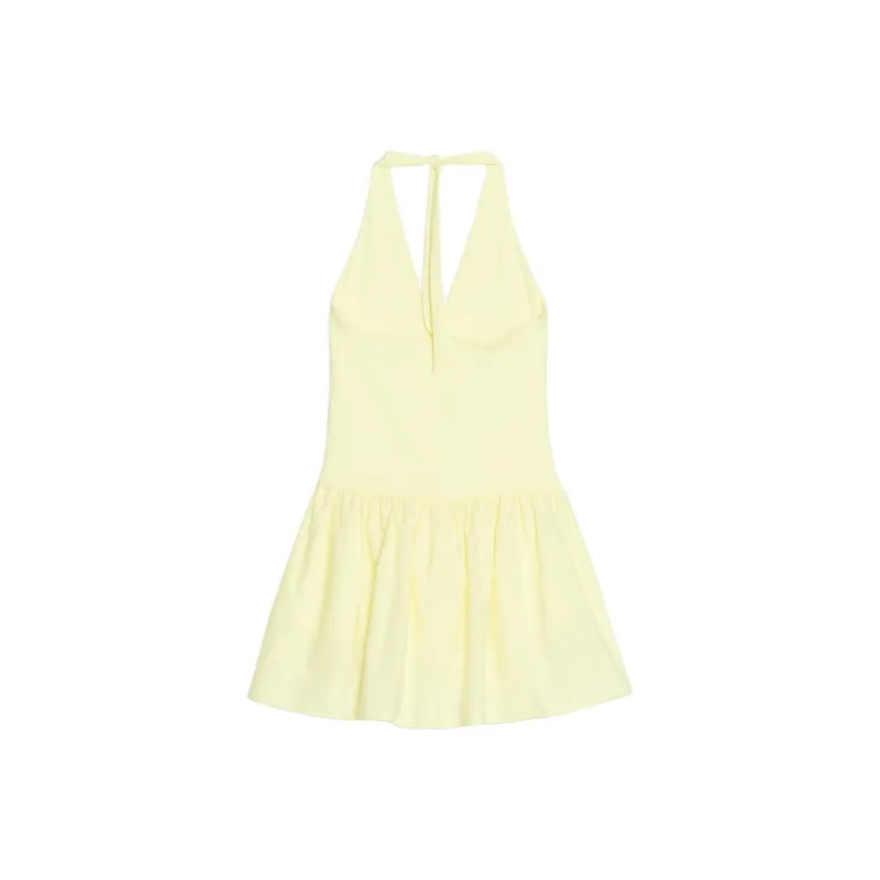ZARA Slip Dress Women's Light Yellow-1