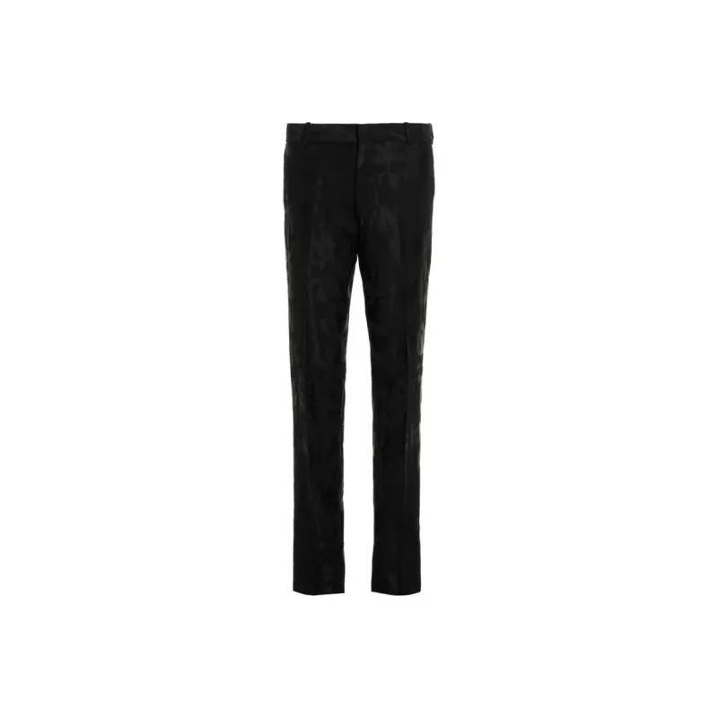Alexander McQueen Graffiti Jacquard logo Tailored Trousers-0