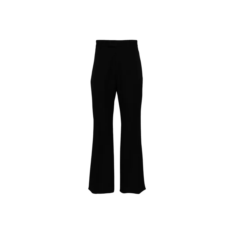OFF-WHITE Flared-leg Wool Trousers-0