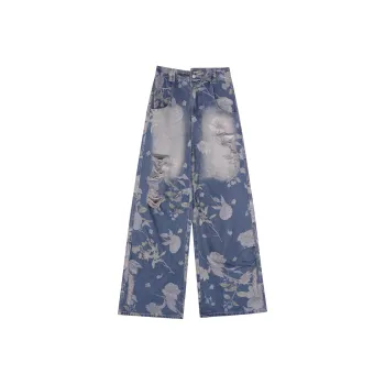SFNT Jeans Unisex Monogram Denim