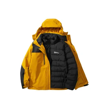 Jack Wolfskin City Outdoor Collection Jackets Coats Men's Floral Yellow