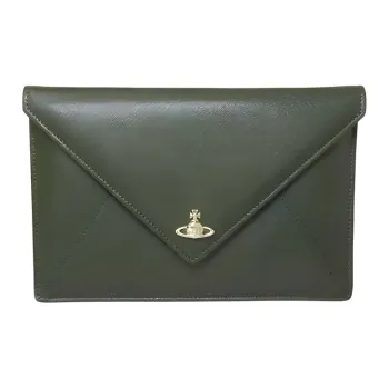 Vivienne Westwood Leather Clutch Women's Green