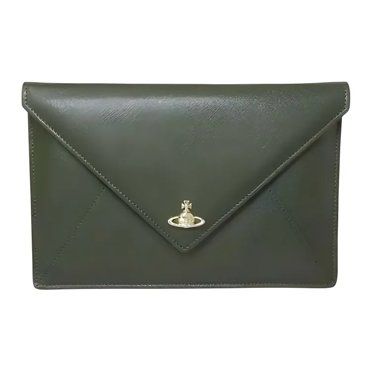 Vivienne Westwood Leather Clutch Women's Green-0