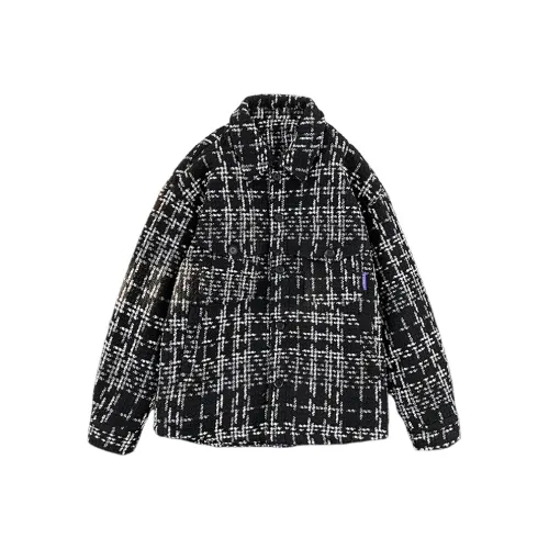 MOCO Coat Womens Black White Plaid