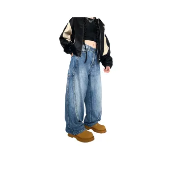 FAR BACK Jeans Unisex Washed Blue