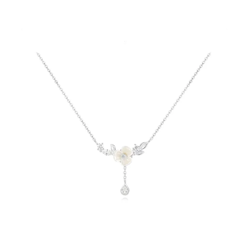 FORCHI Zircon Necklaces Women's Love Confession Date-0