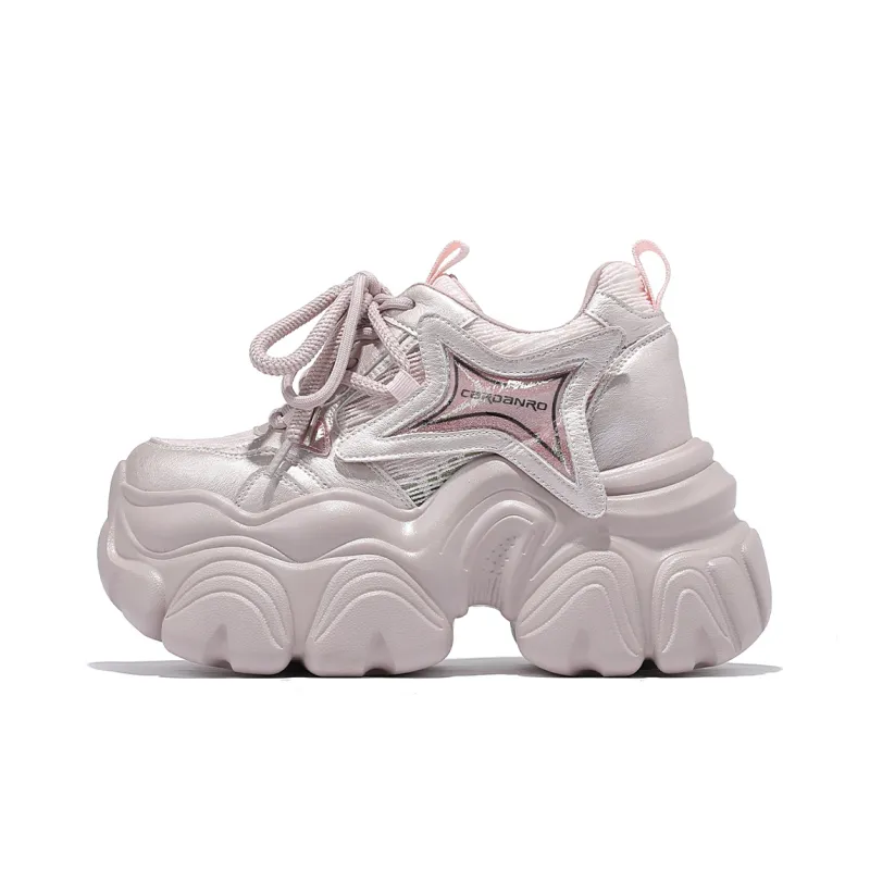 CARDANRO Small sized Sky Vegetables Low Top Chunky Sneakers Women's-6