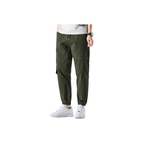 Tonlion Casual Pants Men's Light Army Green