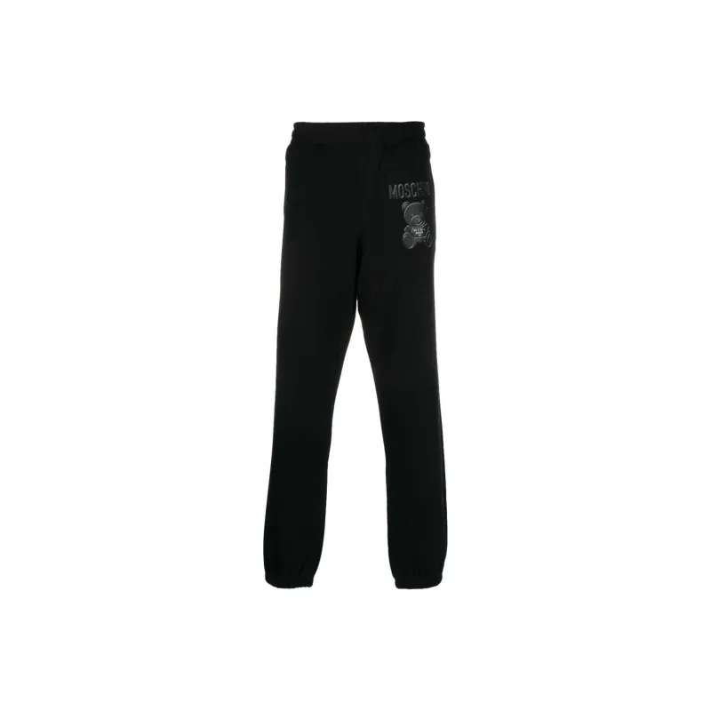 MOSCHINO Logo print Organic Cotton Track Pants-0